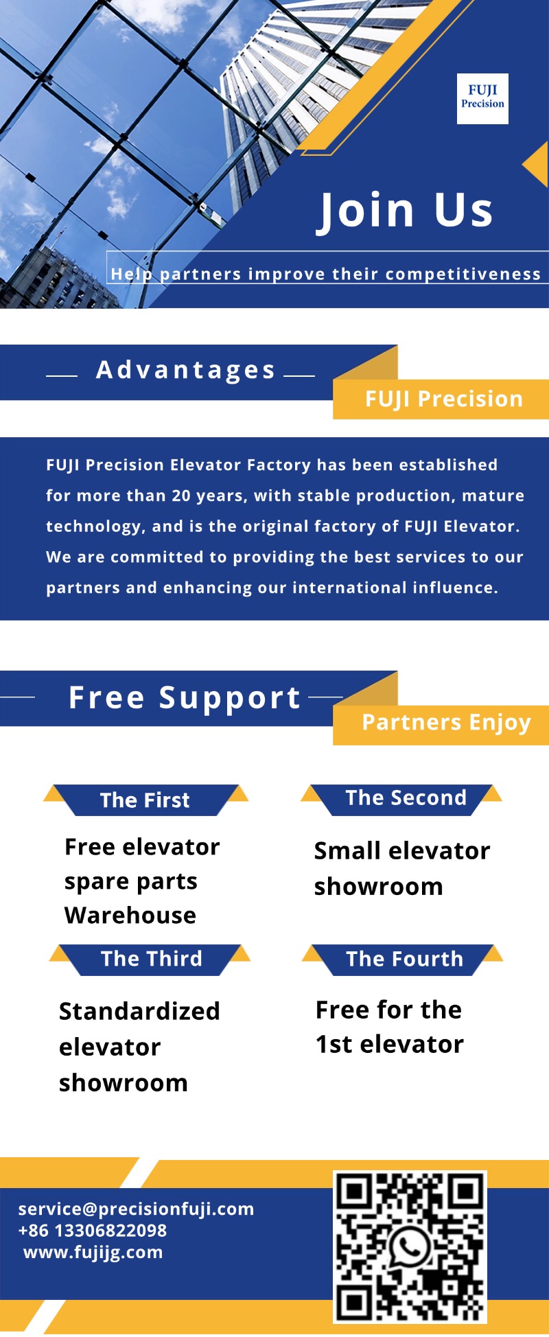 Become a partner and get a free elevator showroom