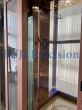 Bronze stainless steel glass elevator